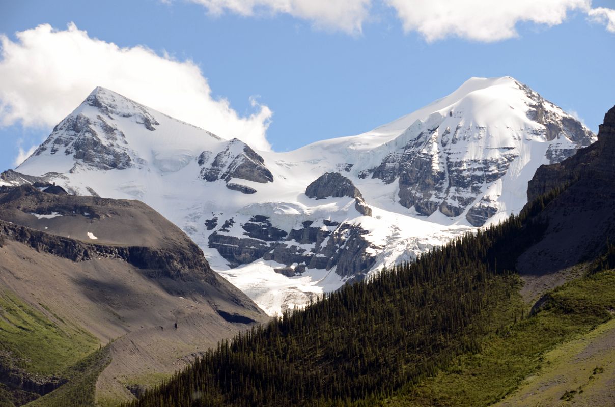 14 Mount Charlton and Mount Unwin From Scenic Tour Boat On Moraine Lake Near Jasper